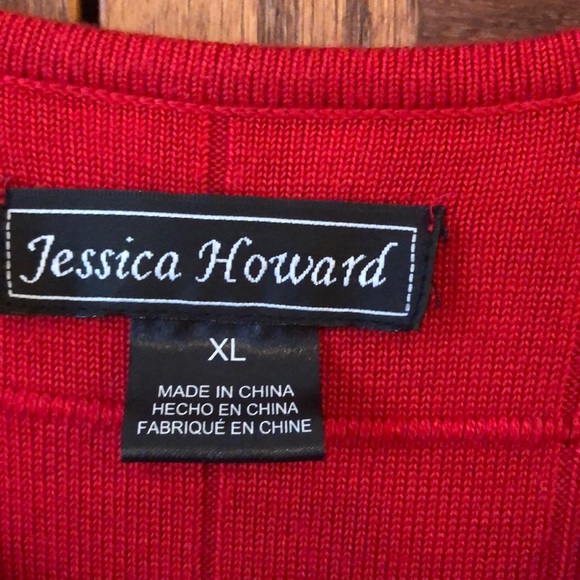 Red Sweater Dress - Picture 6 of 8